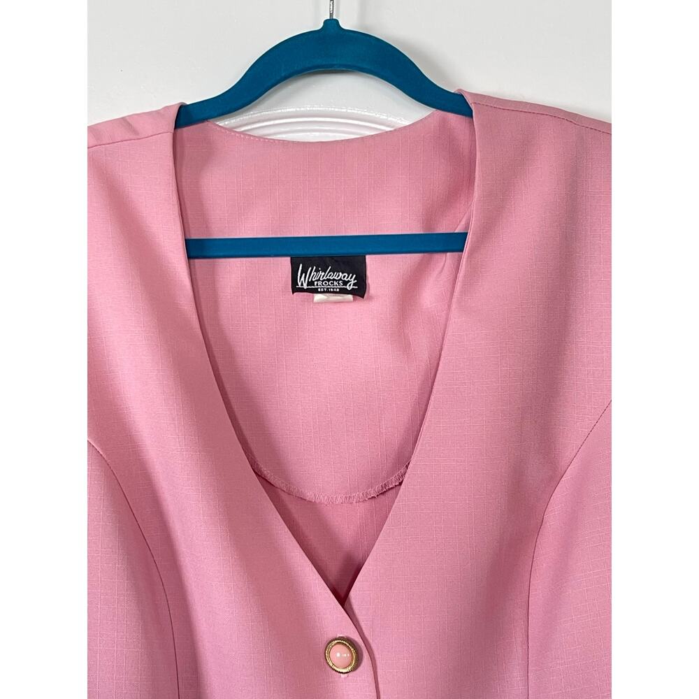 Vintage Whirlaway Frocks Pink Blazer Jacket Size 18 - Picture 6 of 7